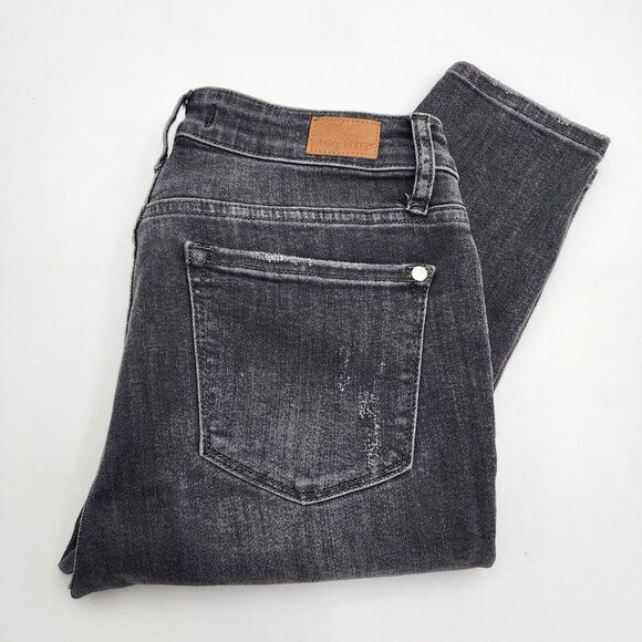 Judy Blue Denim - Judy Blue Womens‎ Denim Jeans Skinny Fit Ankle Distressed Size 9/29 Dark Wash
